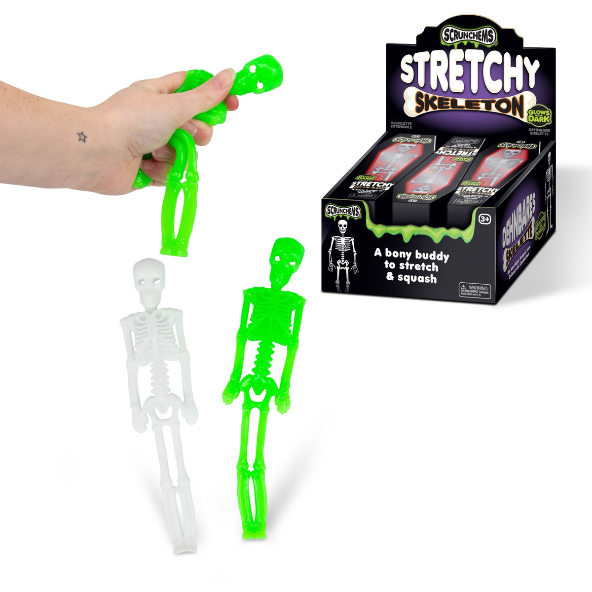 Scrunchems Stretchy skeleton glow in the dark