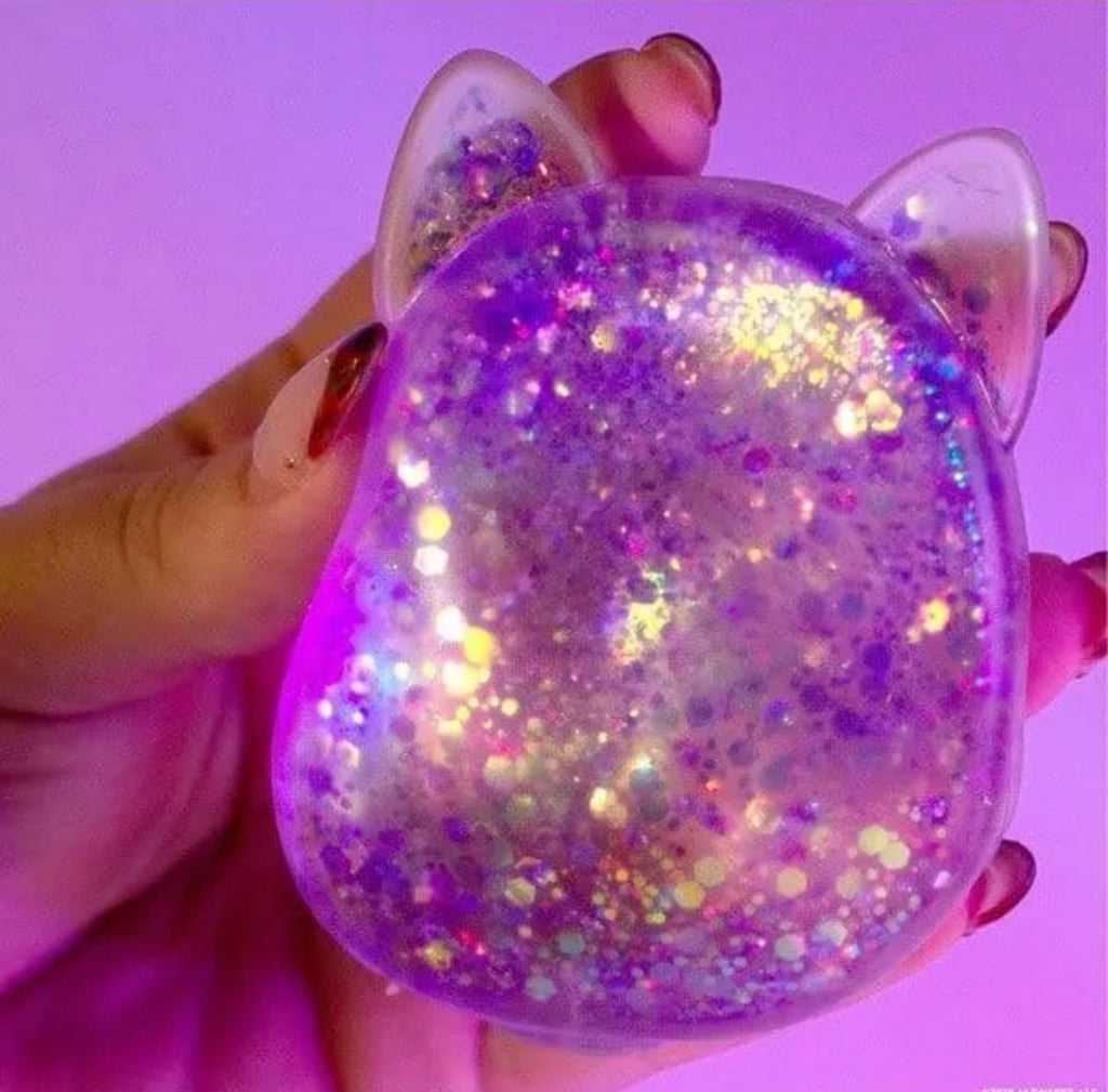 Original Squishmallows™ SLIMYGLOOP Gelli Gels™, Slow Rising Sensory Squeeze Toy with Glitter, Gel Filled Fidget Toys