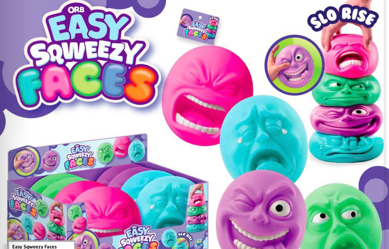 ORB Easy Sqweezy™ Faces Slow Rise Squishy