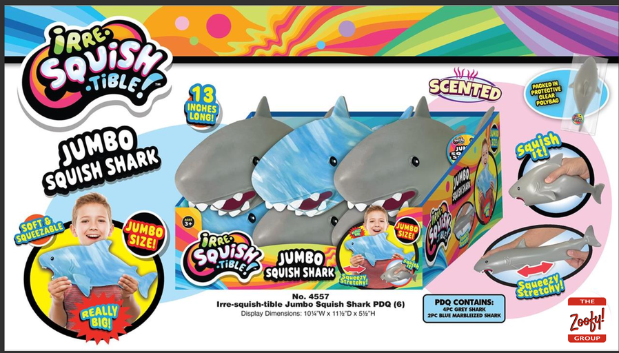 IRRE Squish-Tible™ Jumbo Squish Shark PRE-ORDER