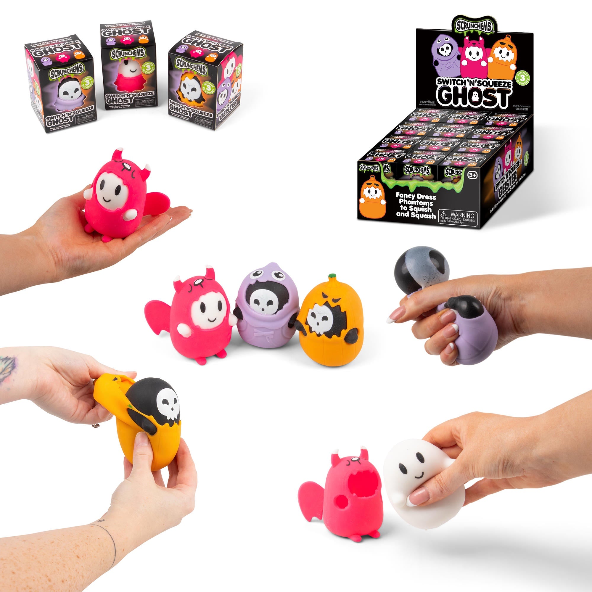 Pre-Order – Scrunchems™ Switch 'N' Squeeze Ghost