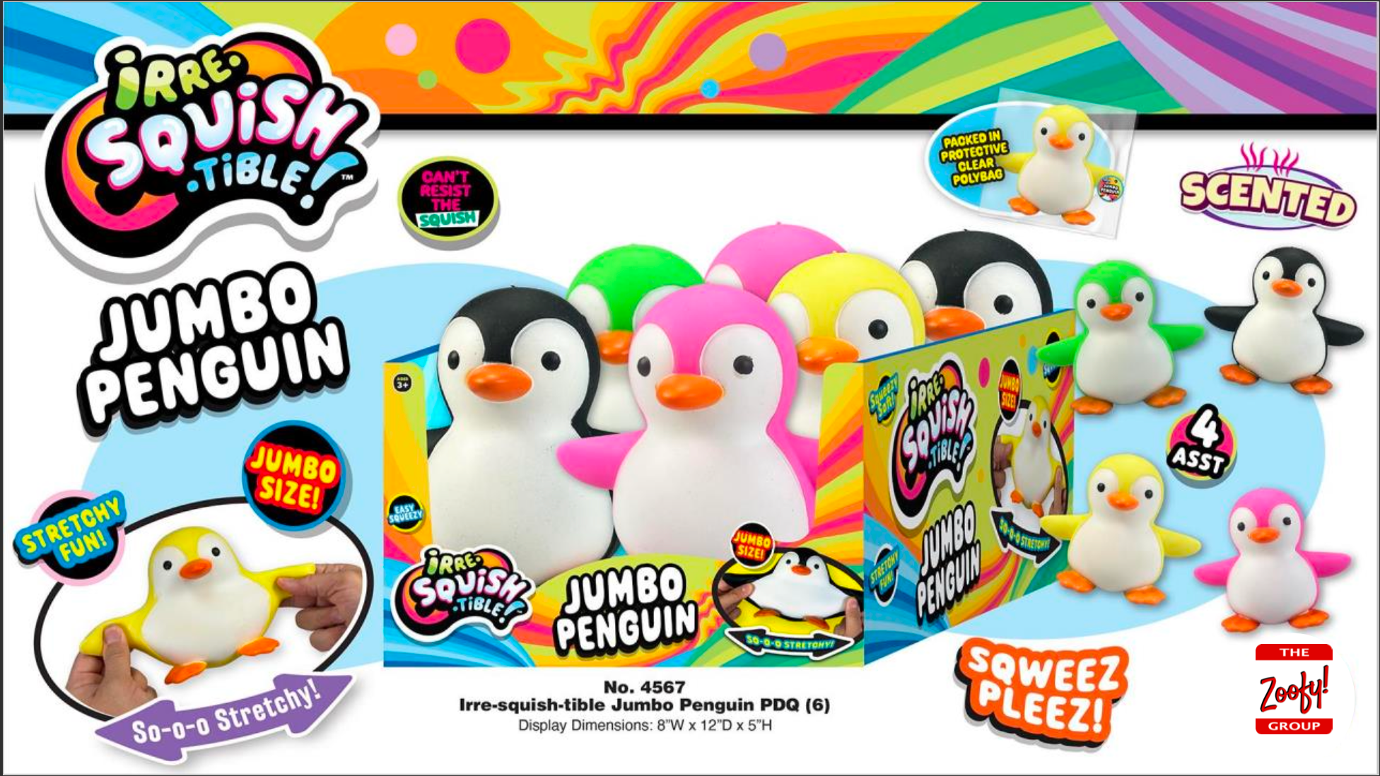 Irre Squish-tible™ Jumbo Penguin Scented Squishy – Preorder