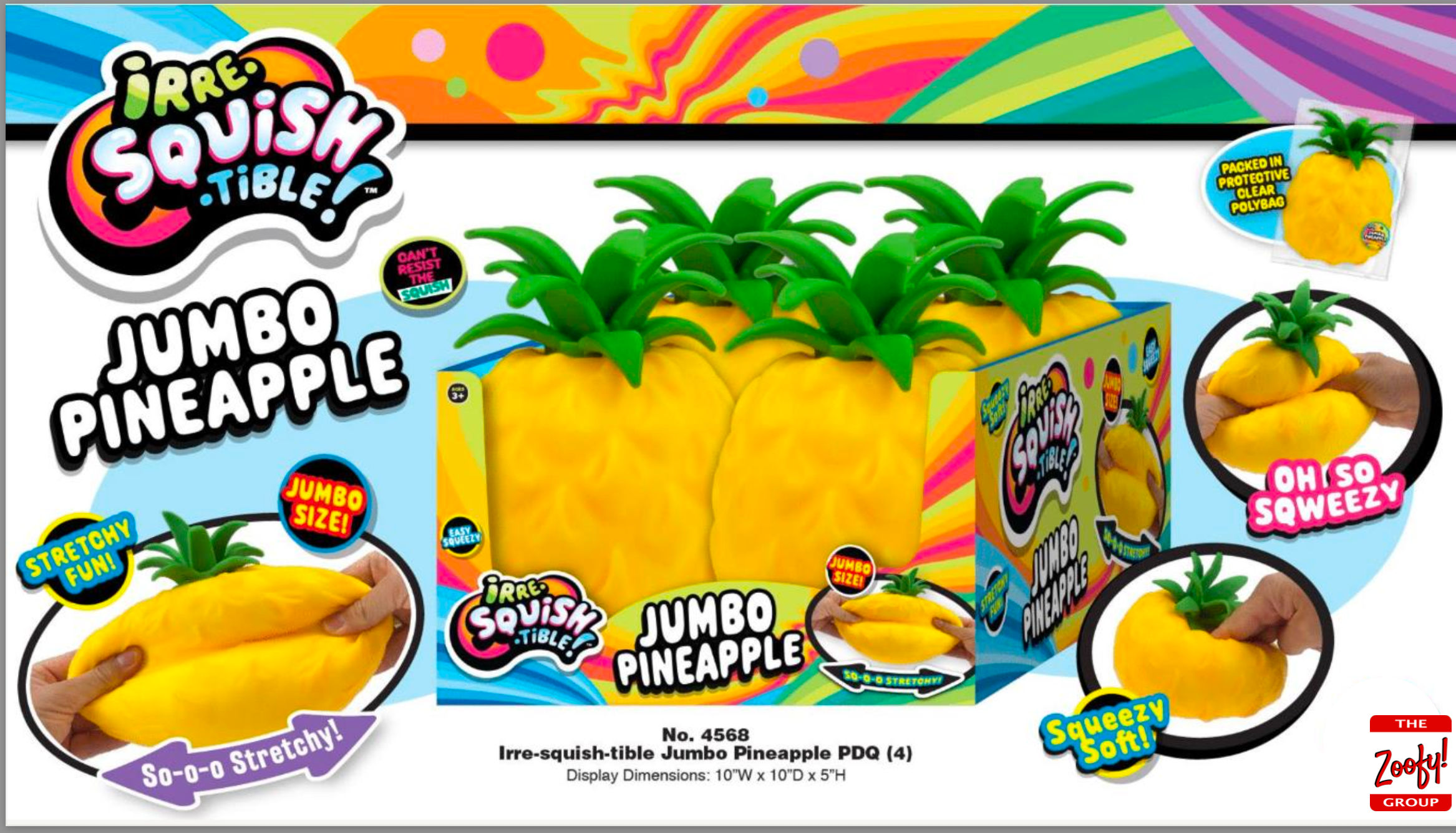IRRE Squish-Tible™ Jumbo Pineapple PRE-ORDER